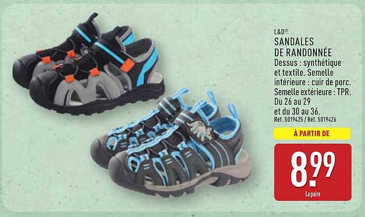L&D SANDALES DE RANDONNÉE