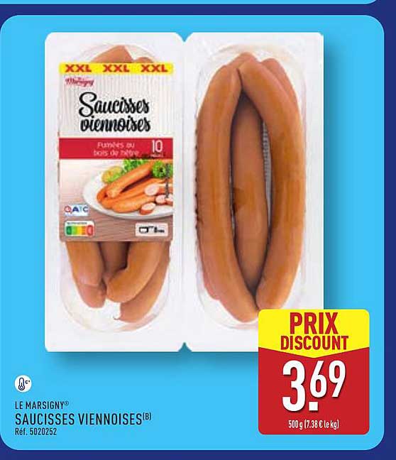 Le MARSIGNY SAUCISSES VIENNOISES