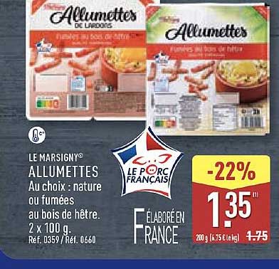 Le porc français Allumettes