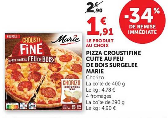 Marie Pizza Croustifine