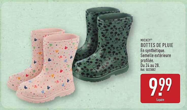 MICKEY BOTTES DE PLUIE