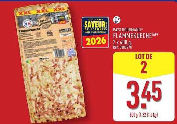 PAYS GOUMAND FLAMMEKUCHE(A)*