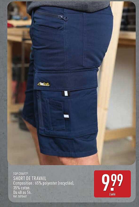 TOP CRAFT SHORT DE TRAVAIL