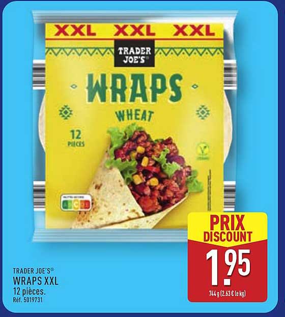 TRADER JOE'S WRAPS XXL