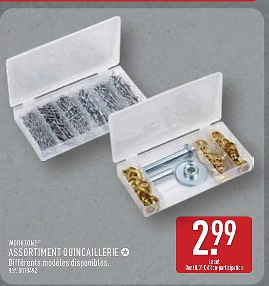 WORKZONE ASSORTIMENT QUINCAILLERIE