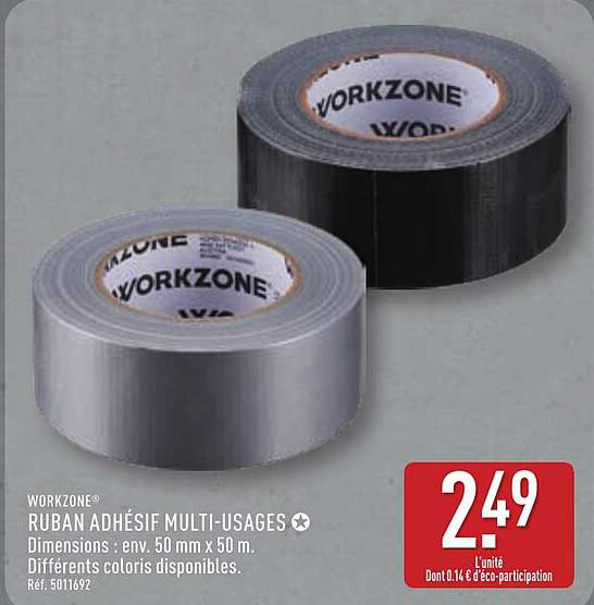 WORKZONE RUBAN ADHÉSIF MULTI-USAGES