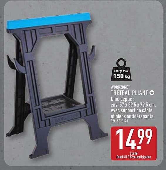 WORKZONE TRÉTEAU PLIANT