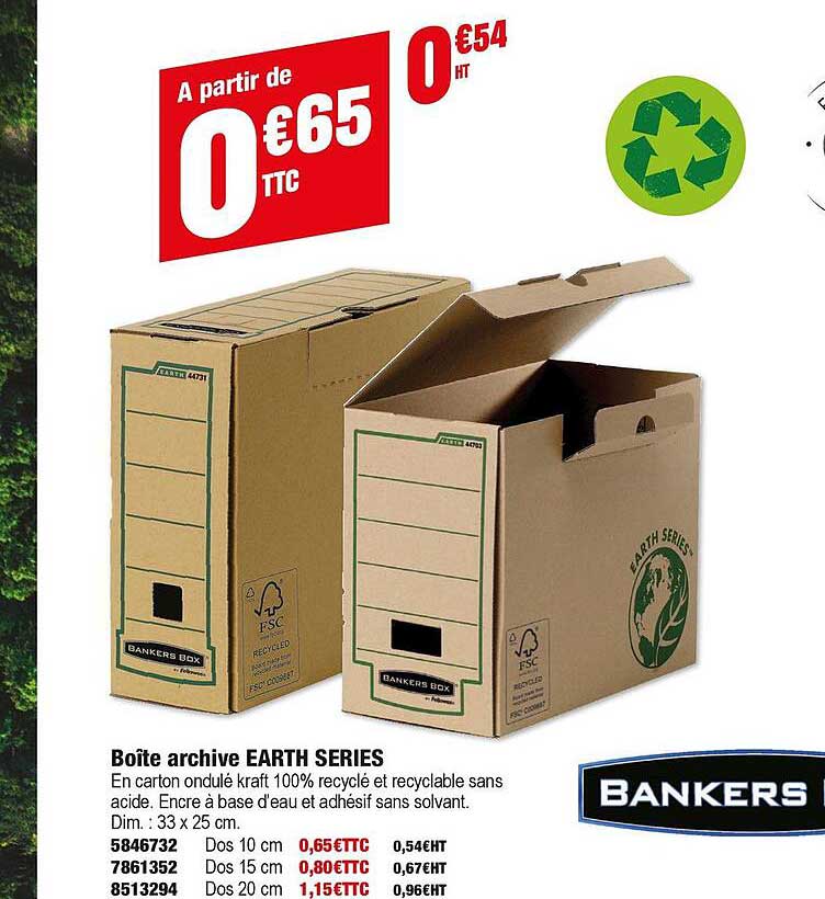 boîte archive earth series bankers