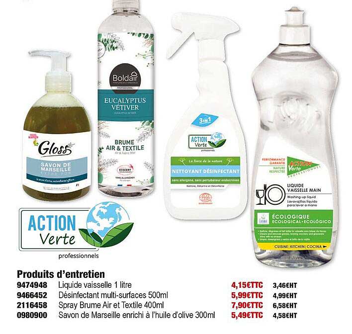 produits d'entretien