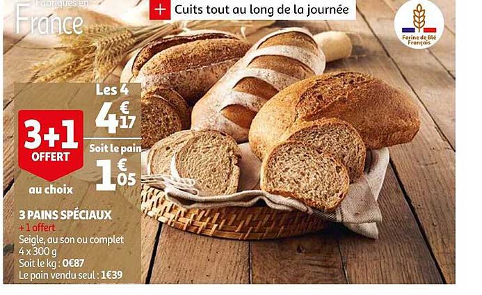 3 pains spéciaux