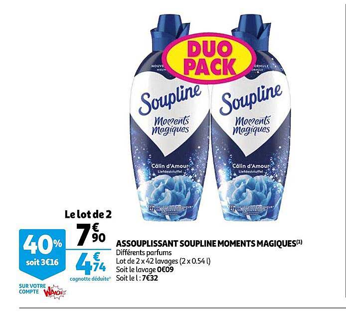 assouplissant soupline moments magiques