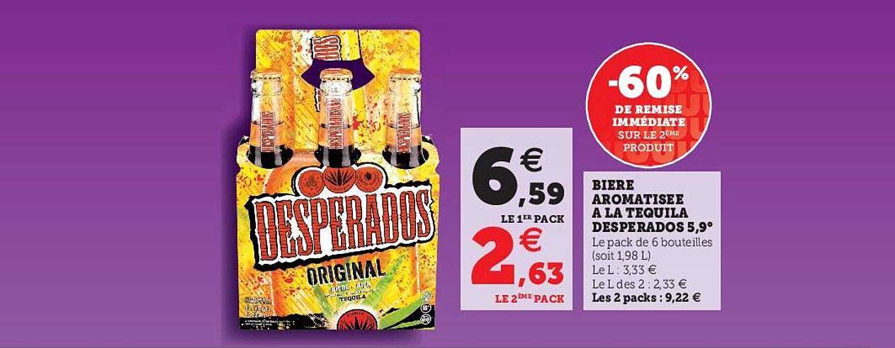 bière aromatisée à la tequila desperados 5,9°