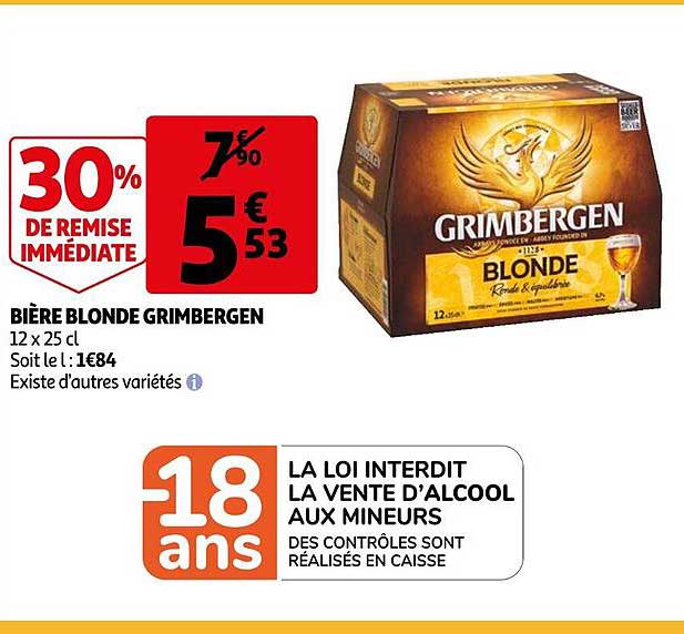 Bière Blonde Grimbergen