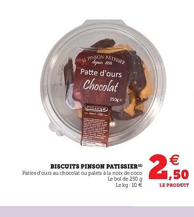 biscuits pinson pâtissier