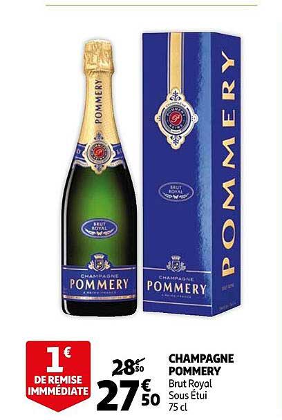 champagne pommery brut royal sous étui