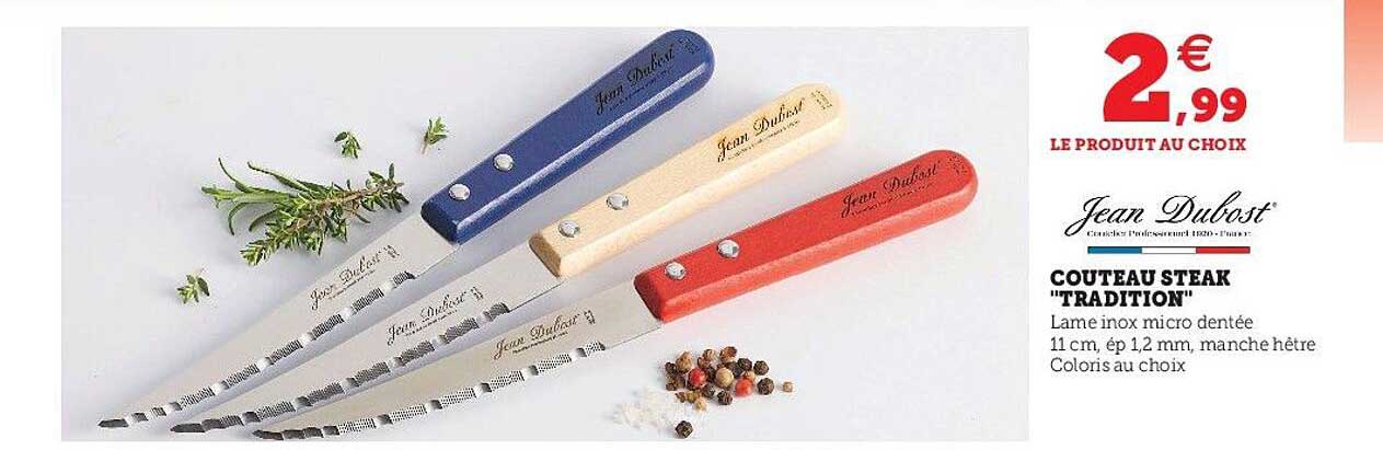 couteau steak "tradition" jean dubost