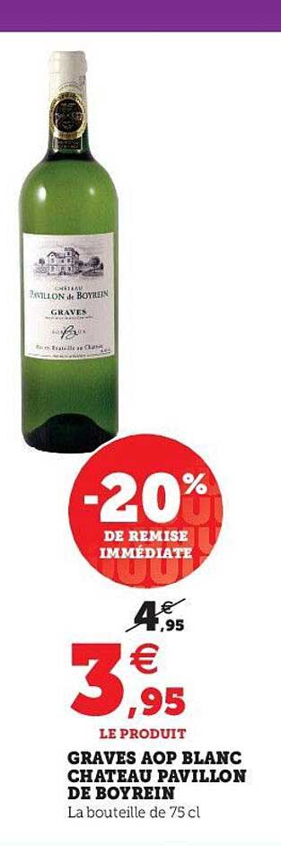 graves aop blanc château pavillon de boyrein