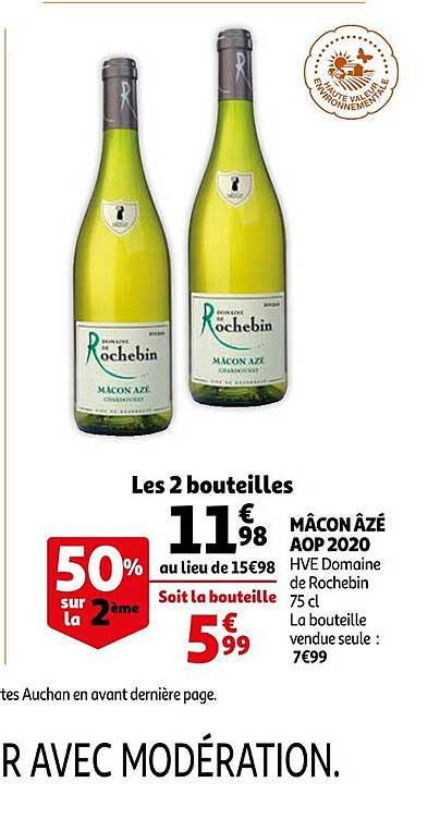 mâcon âzé aop 2020 hve domaine de rochebin