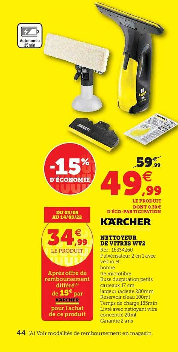 Nettoyeur De Vitres Wv2 Kärcher