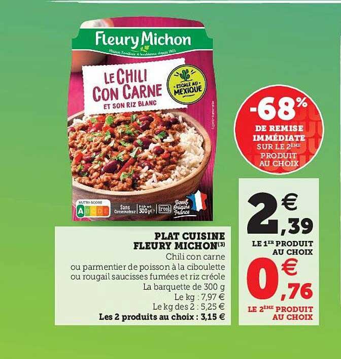 plat cuisiné fleury michon