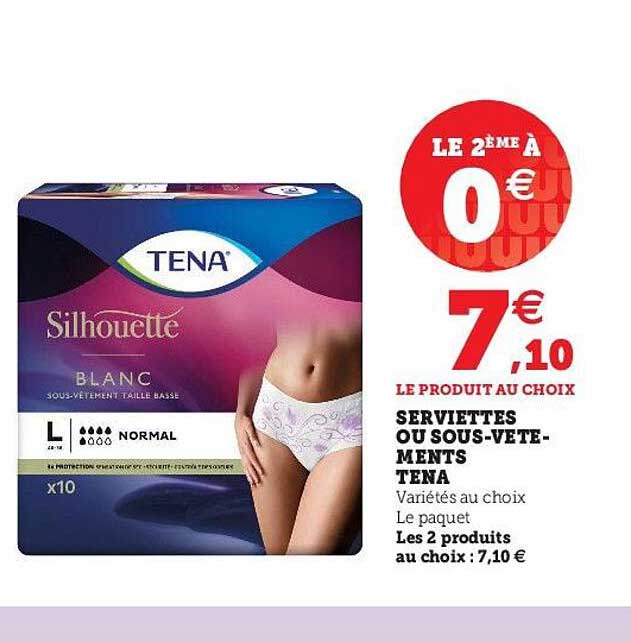 serviette ou sous-vêtements tena