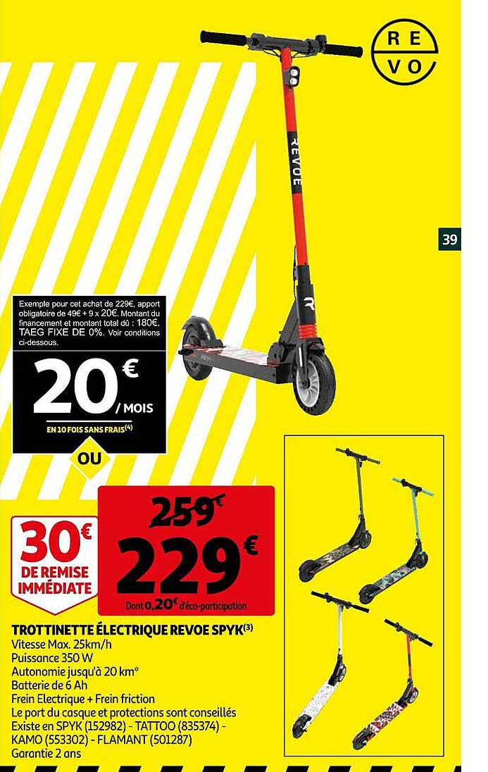 trottinette électrique revoe spik