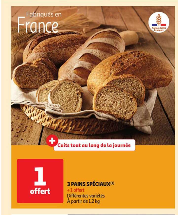 3 pains spéciaux