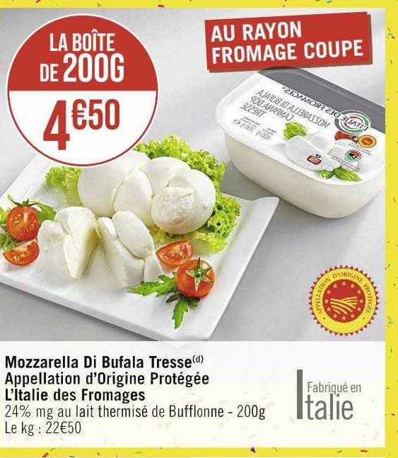 mozzarella di bufala tresse appellation d'origine protégée l'italie des fromages