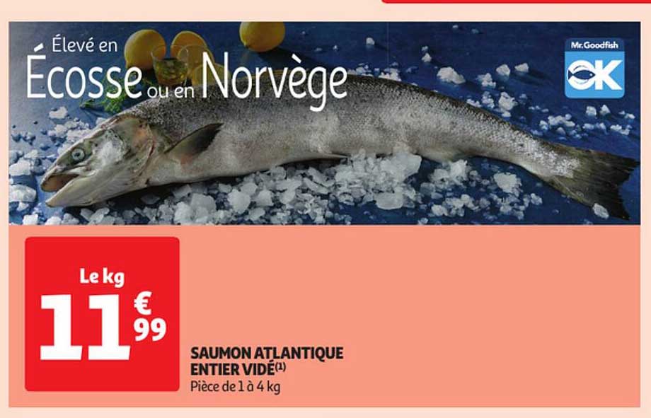 Saumon Atlantique Entier Vidé