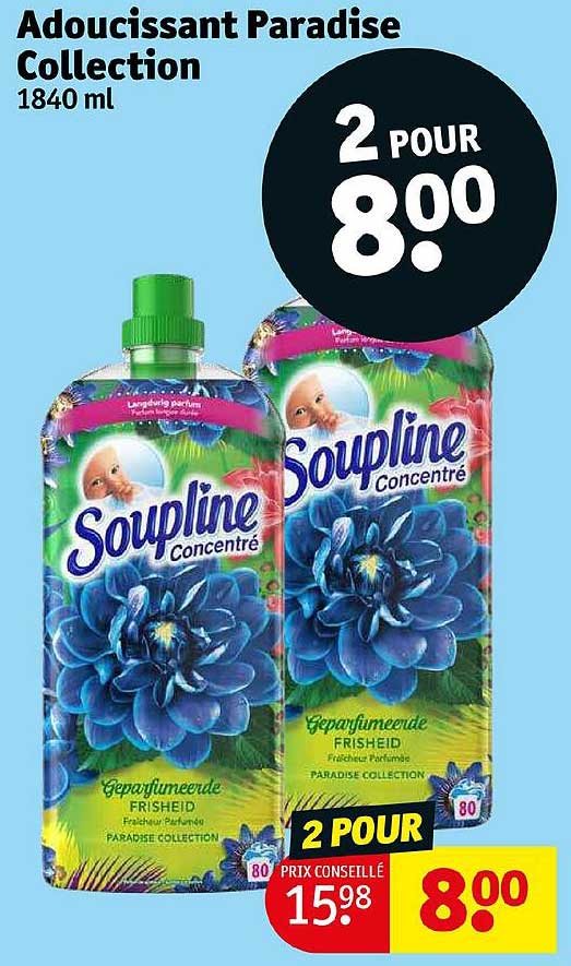 adoucissant paradise collection