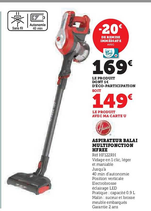 Aspirateur Balai Multifonction Hfree Hoover