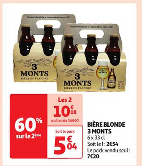 Bière Blonde 3 Monts
