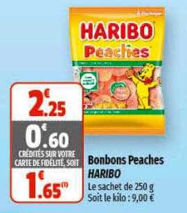 Bonbons Peaches Haribo
