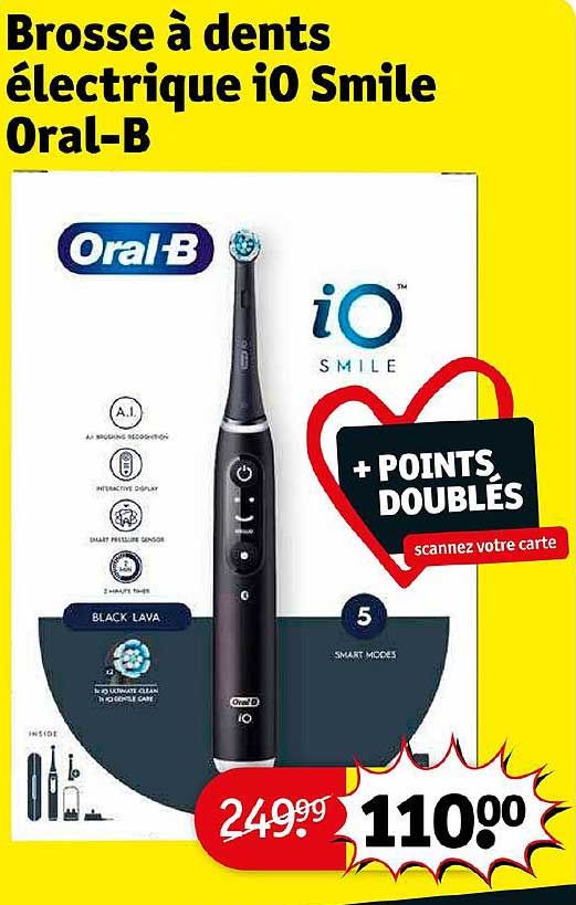 brosse à dents électrique i0 smile oral-b