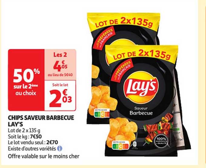 Chips Saveur Barbecue Lay's