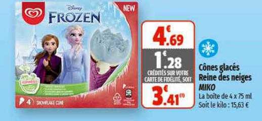 cône glacés reine des neiges miko