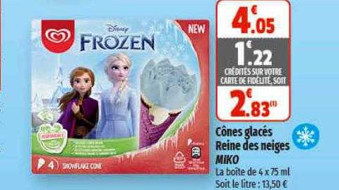 cônes glacés reine des neiges miko