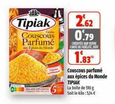 Couscous Parfumé Aux épices Du Monde Tipiak