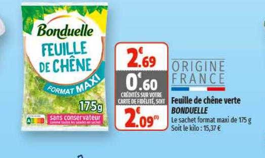 Feuille De Chêne Verte Bonduelle
