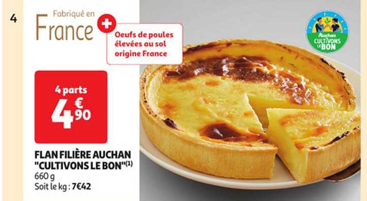 flan filière auchan "cultivons le bon"