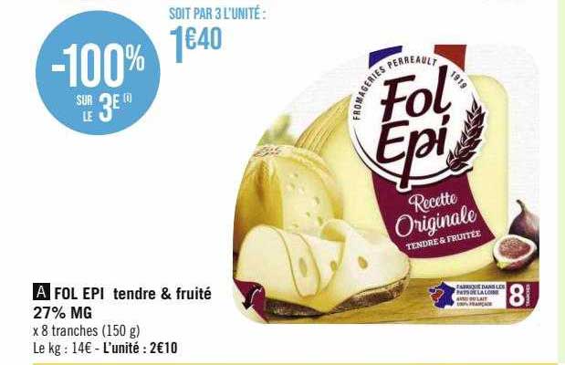 fol épi tendre & fruité 27% mg