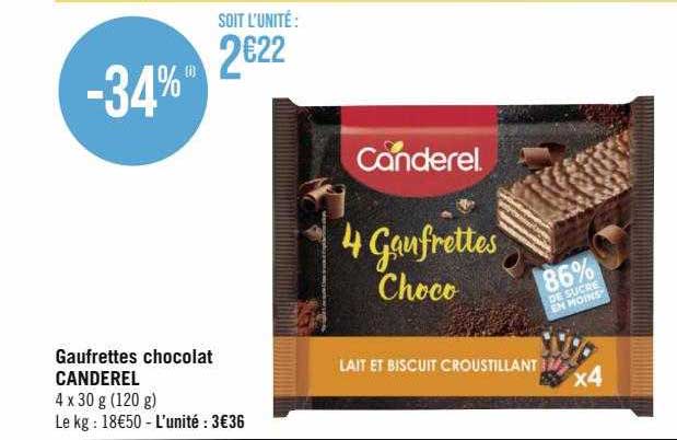 Gaufrettes Chocolat Canderel
