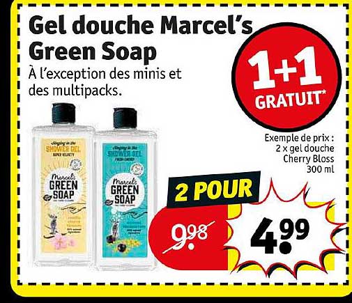 gel douche marcel's green soap