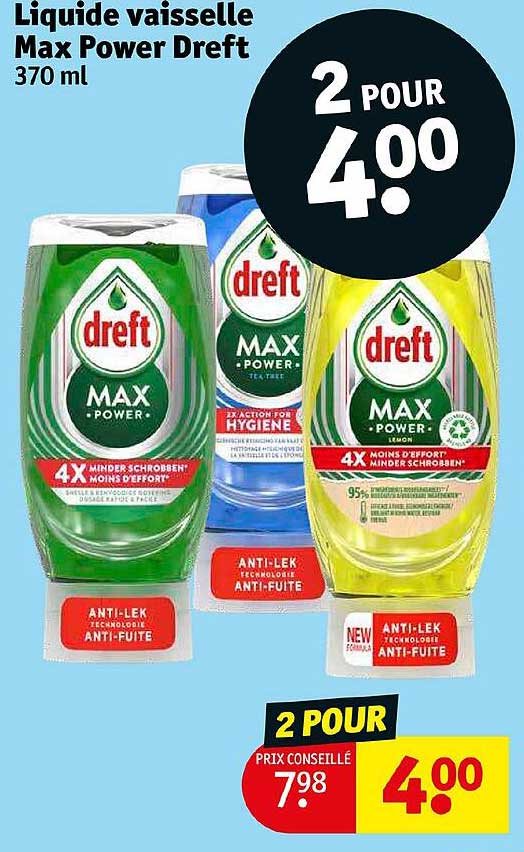Liquide Vaisselle Max Power Dreft