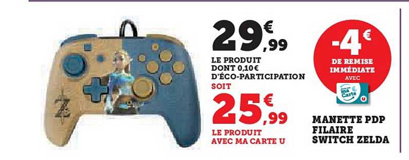 manette pdp filaire switch zelda
