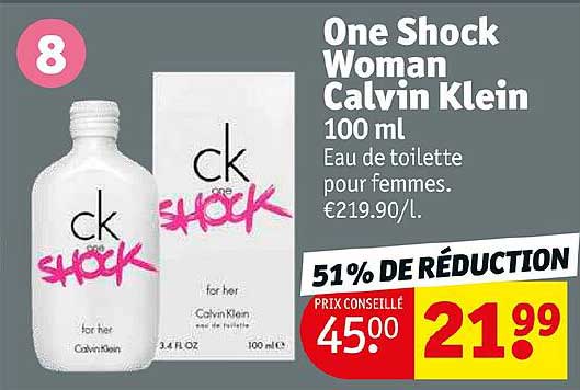 one shock woman calvin klein