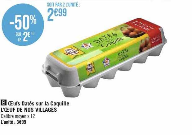 œufs Datés Sur La Coquille L'œuf De Nos Villages