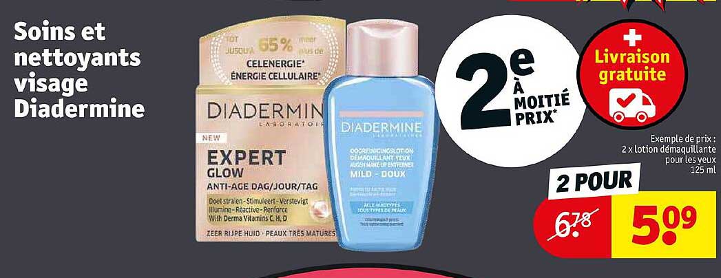 soins et nettoyants visage diadermine
