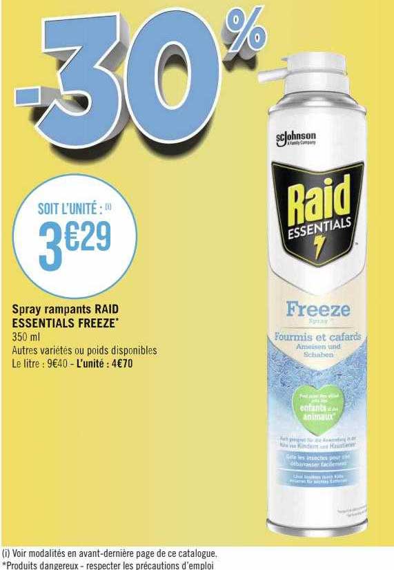 Spray Rampants Raid Essentials Freeze