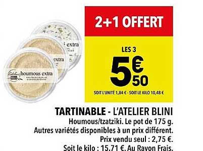 tartinable - l'atelier blini